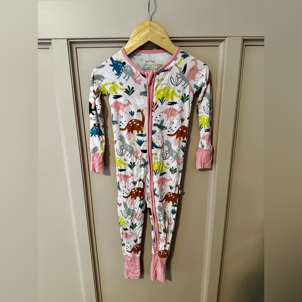 Little Sleepies Dinosaur Print Zippy One Piece Pajama